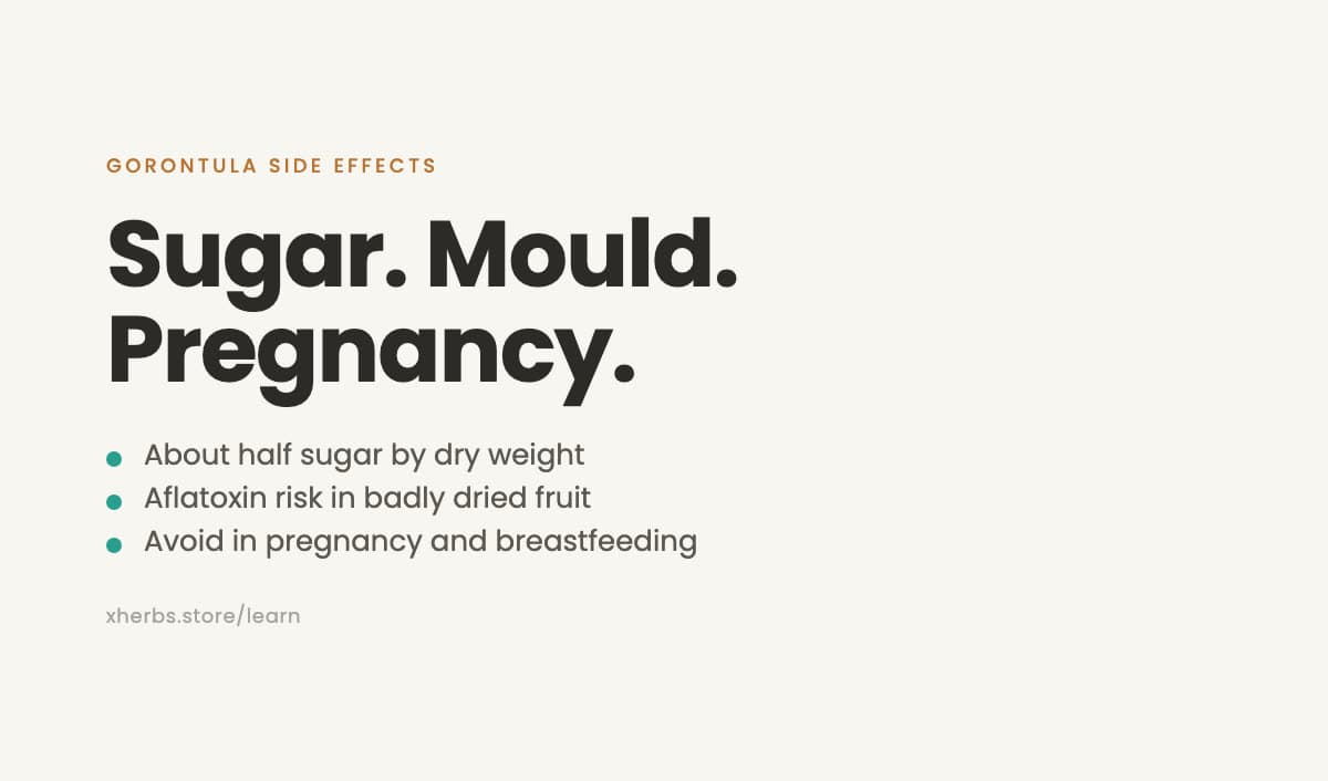 Gorontula Side Effects: Sugar, Mould Toxins, Pregnancy and Who Should Avoid It