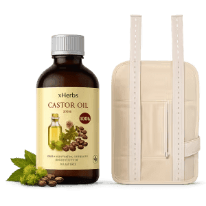 Castor Oil + Tummy & Neck wrap Combo — on xHerbs Store Nigeria