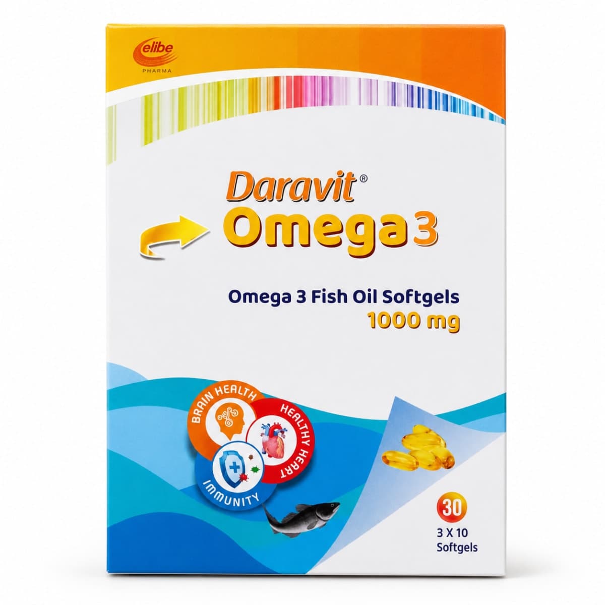 Daravit Omega3 Fish Oil Softgels - 1000mg — on xHerbs Store Nigeria