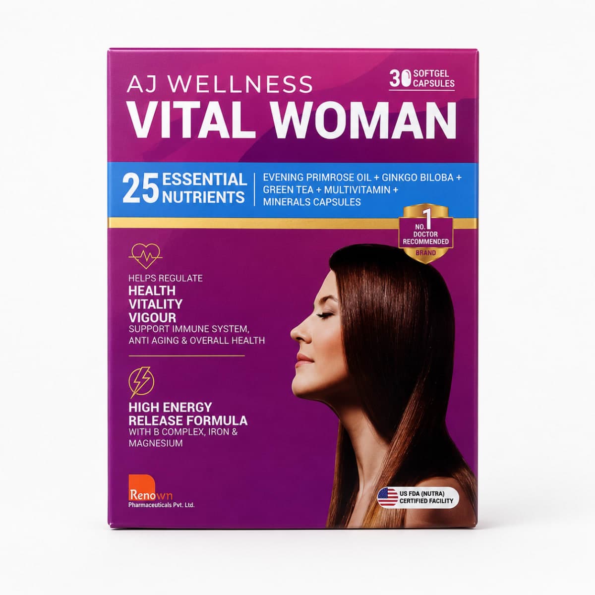 AJ Wellness Vital Woman - 30 capsules — on xHerbs Store Nigeria