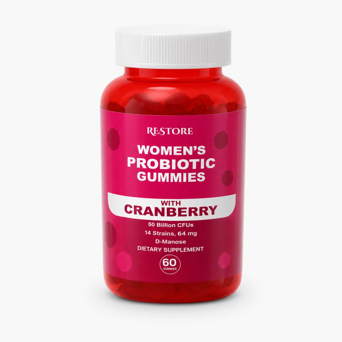 Restore Women’s Probiotic Gummies with Cranberry - 60 capsules — on xHerbs Store Nigeria