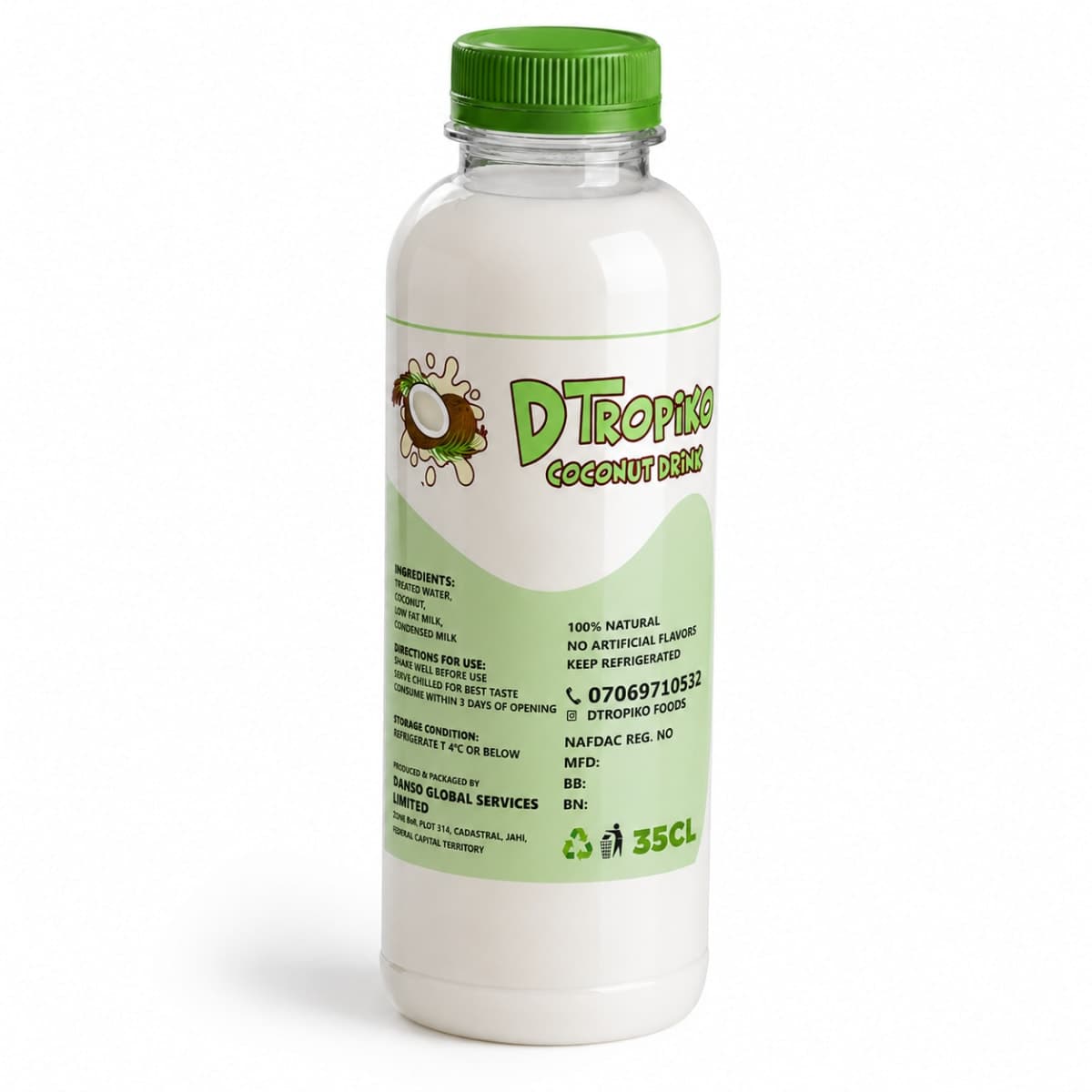 DTropiko Coconut Drink - 1 bottle - 35CL — on xHerbs Store Nigeria