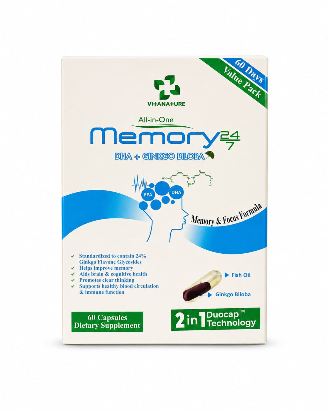 Memory 24/7 for Memory, Focus and Brain Health — on xHerbs Store Nigeria