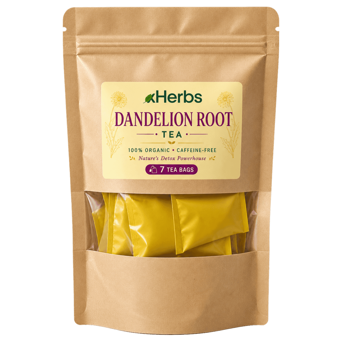 Dandelion Root Tea for Liver Support – 7 Tea bags — on xHerbs Store Nigeria