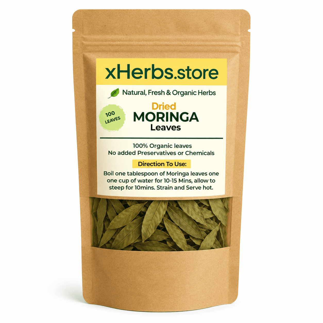 Dried Moringa Leaves — from Rivers — on xHerbs Store Nigeria