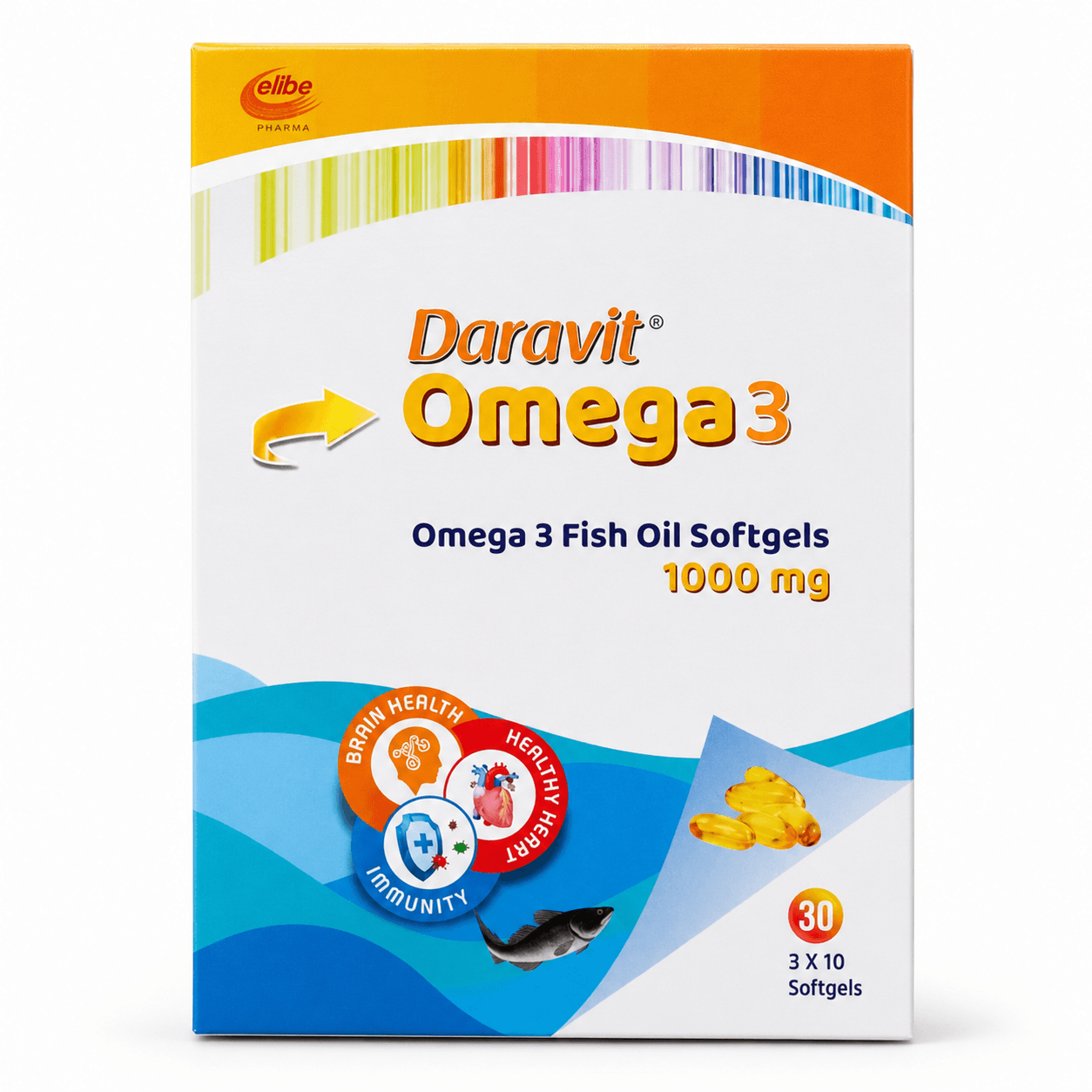 Daravit Omega3 Fish Oil Softgels - 1000mg — on xHerbs Store Nigeria