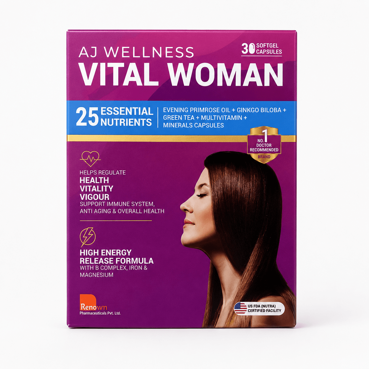AJ Wellness Vital Woman - 30 capsules — on xHerbs Store Nigeria