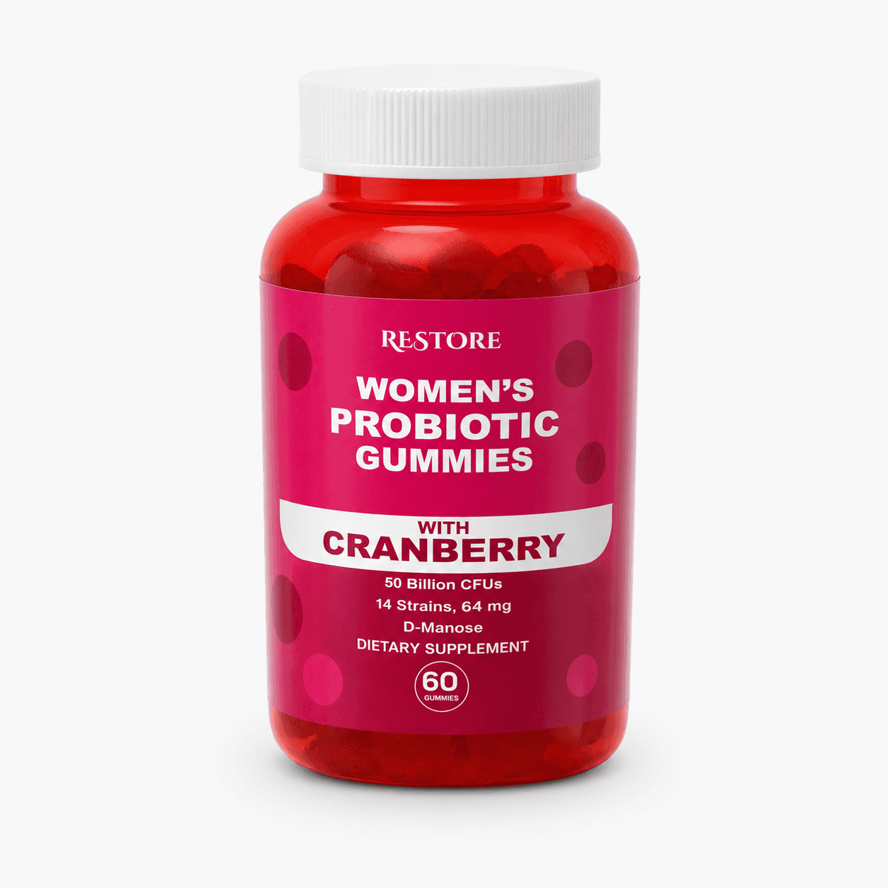 Restore Women’s Probiotic Gummies with Cranberry - 60 capsules — on xHerbs Store Nigeria