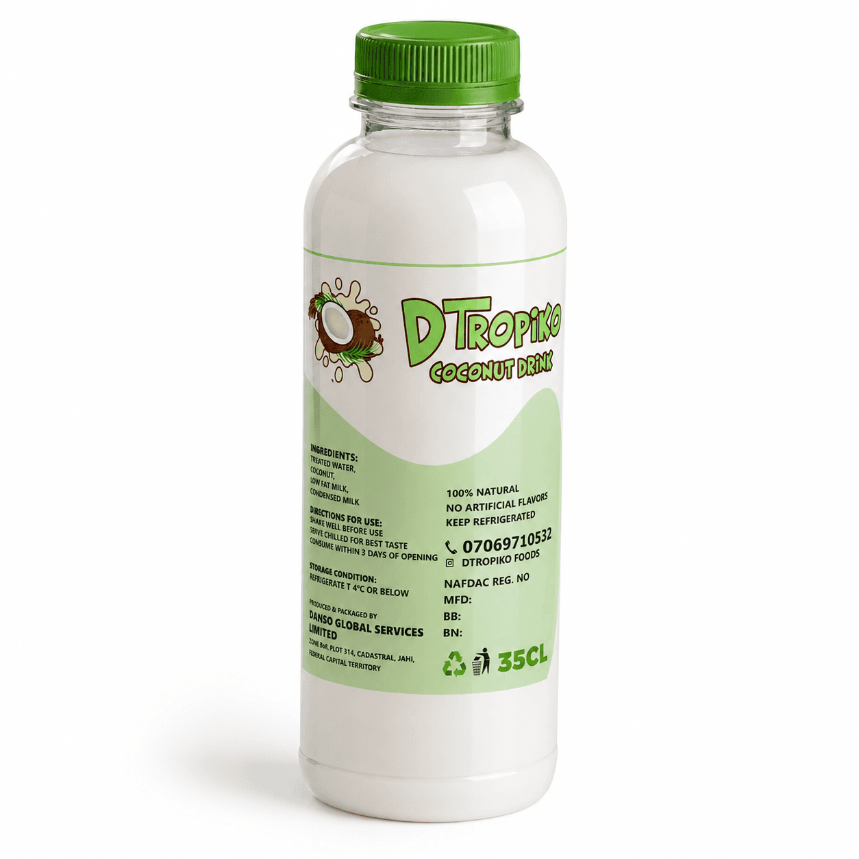 DTropiko Coconut Drink - 1 bottle - 35CL — on xHerbs Store Nigeria