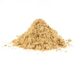 Heap of slippery elm tree bark powder