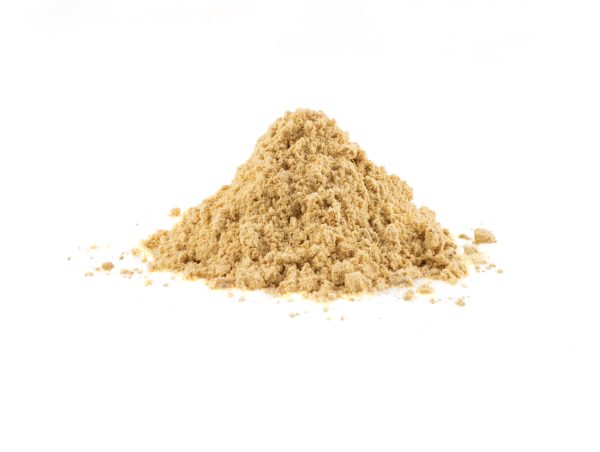 Heap of slippery elm tree bark powder